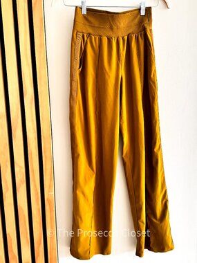 Athleta Brooklyn Mid Rise Ankle Pant Mustartd Gold (2)